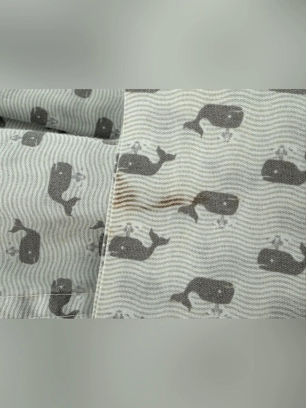 2 Tommy Hilfiger Standard Pillow Cases Shams Whales